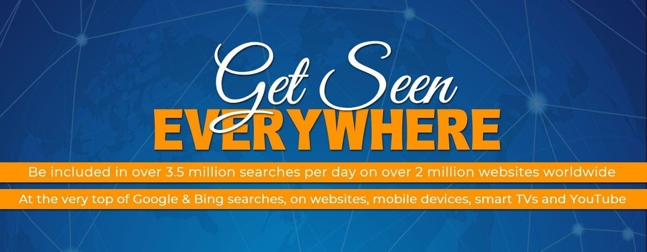 get seen everywhere horizontal banner